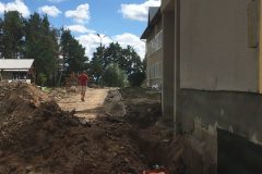 Männimäe lastaia soklite renoveerimine, tänavakivi ja asfalti paigaldus Viljandis
